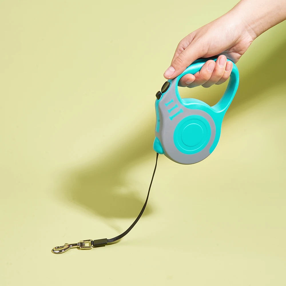 3m/5m Retractable Dog Leash – Durable Nylon Lead for Small, Medium & Large Dogs & Cats
