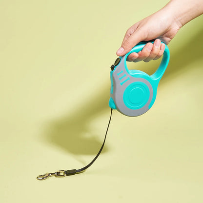 3m/5m Retractable Dog Leash – Durable Nylon Lead for Small, Medium & Large Dogs & Cats