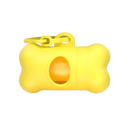 Bone-Shaped Dog Poop Bag Dispenser – Portable Holder for Waste Bags