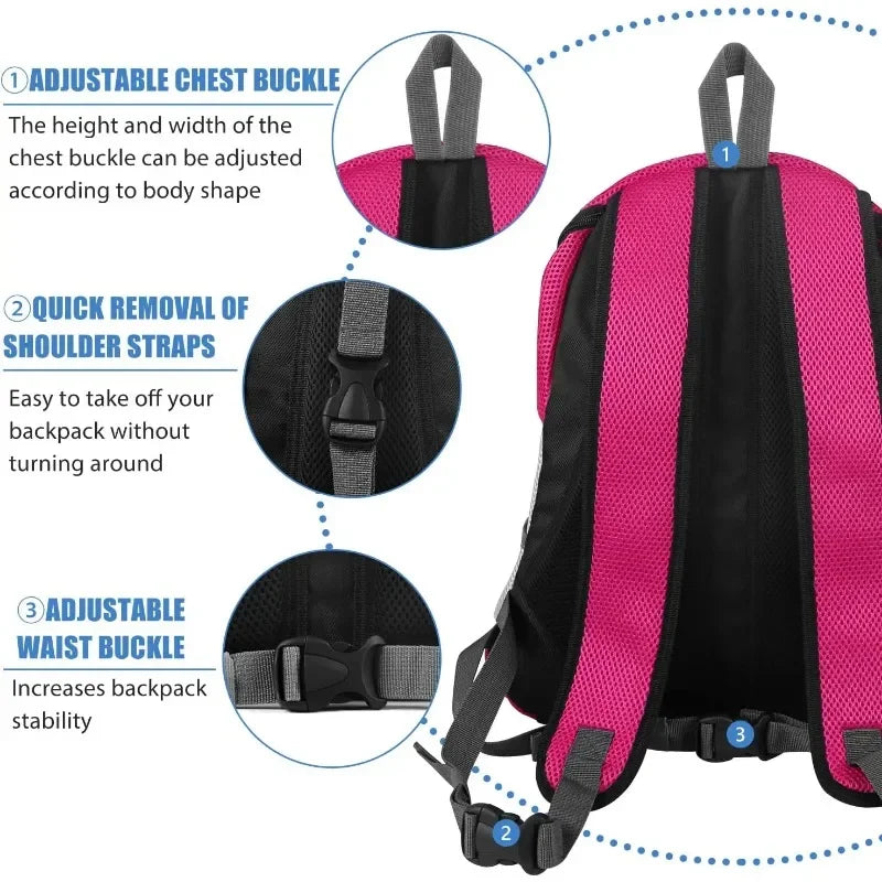 Breathable Pet Carrier Backpack – Adjustable Front Travel Bag with Reflective Strips for Dogs & Cats