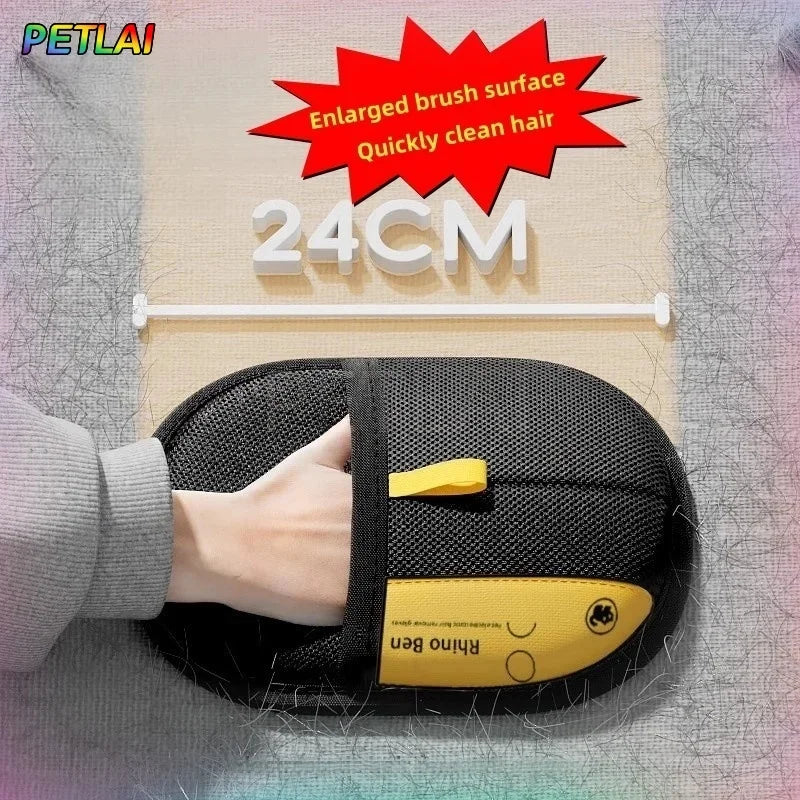 Reusable Pet Hair Remover Gloves – Electrostatic Grooming Brush for Dogs & Cats, Ideal for Clothes & Furniture