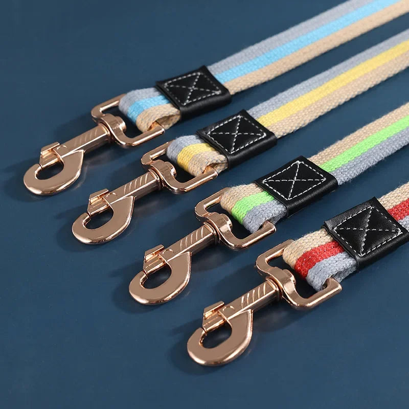 Dog Training Leash 2m Long Pet Lead Non-Slip Rubber Nylon Training Walking Rope Work Dog Leashes For Small Medium Large Big Dogs