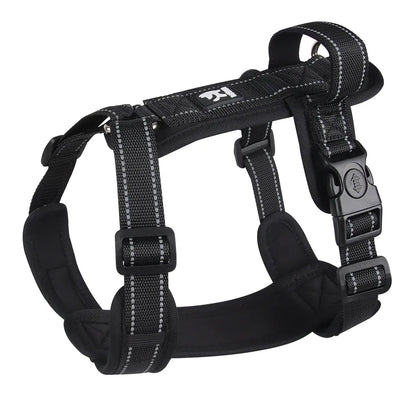 Reflective Dog Harness with Handle – Adjustable Vest for Easy Control, Ideal for Small & Medium Dogs