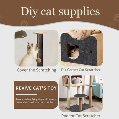 Self-Adhesive Cat Scratch Protector Mat – Trim-to-Fit Furniture & Sofa Guard