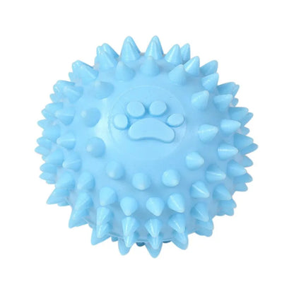 Interactive Rubber Ball Chew Toy – Durable Dental Cleaning Toy for Small Dogs & Cats