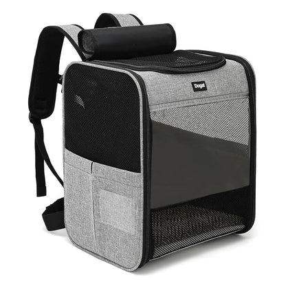 Dogat Pet Backpack XL Breathable Cat/dogs Transporter Up To 10Kg Mesh Window Foldable
