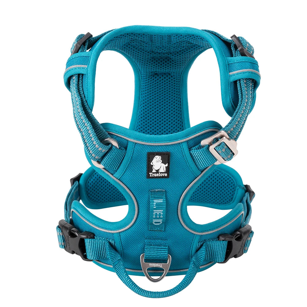 Truelove No-Pull Reflective Dog Harness – Adjustable Breathable Vest for Small, Medium & Large Dogs