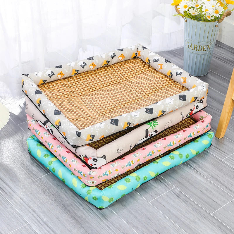Cooling Pet Bed Mat for Dogs and Cats – Summer Ice Cushion, Comfortable & Wear-Resistant