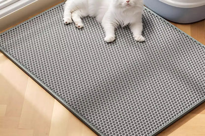 Double-Layer Waterproof Cat Litter Mat – Non-Slip, Washable Floor Protector for Pets