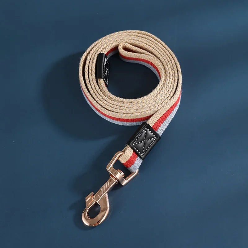 Dog Training Leash 2m Long Pet Lead Non-Slip Rubber Nylon Training Walking Rope Work Dog Leashes For Small Medium Large Big Dogs