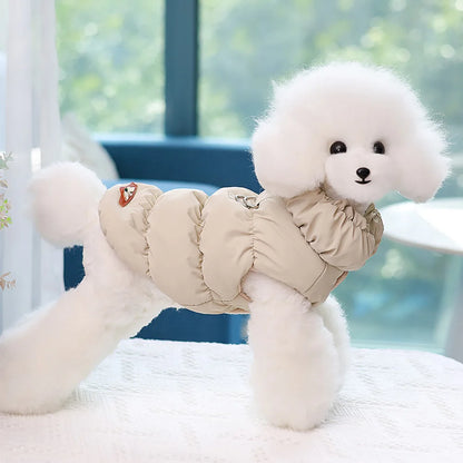 Warm Padded Dog Jacket – Soft Winter Coat for Small & Medium Dogs (Chihuahua, French Bulldog, Poodle)