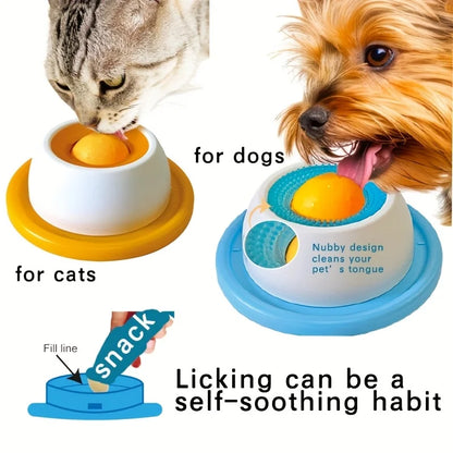 Pet Lick Mat for Dogs & Cats – Interactive Snack Plate for Dental Health & Stress Relief