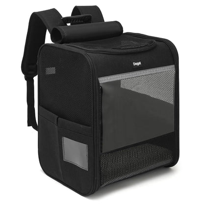 Dogat Pet Backpack XL Breathable Cat/dogs Transporter Up To 10Kg Mesh Window Foldable