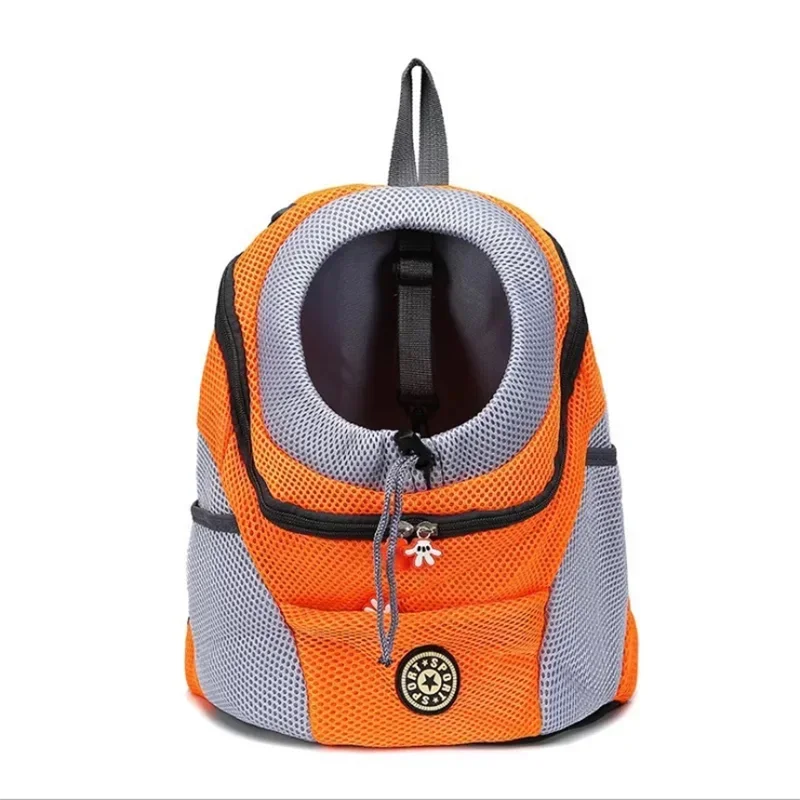 Breathable Pet Carrier Backpack – Adjustable Front Travel Bag with Reflective Strips for Dogs & Cats