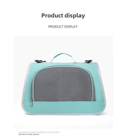 Breathable Pet Travel Bag – Portable Shoulder Carrier for Dogs & Cats, Summer Design