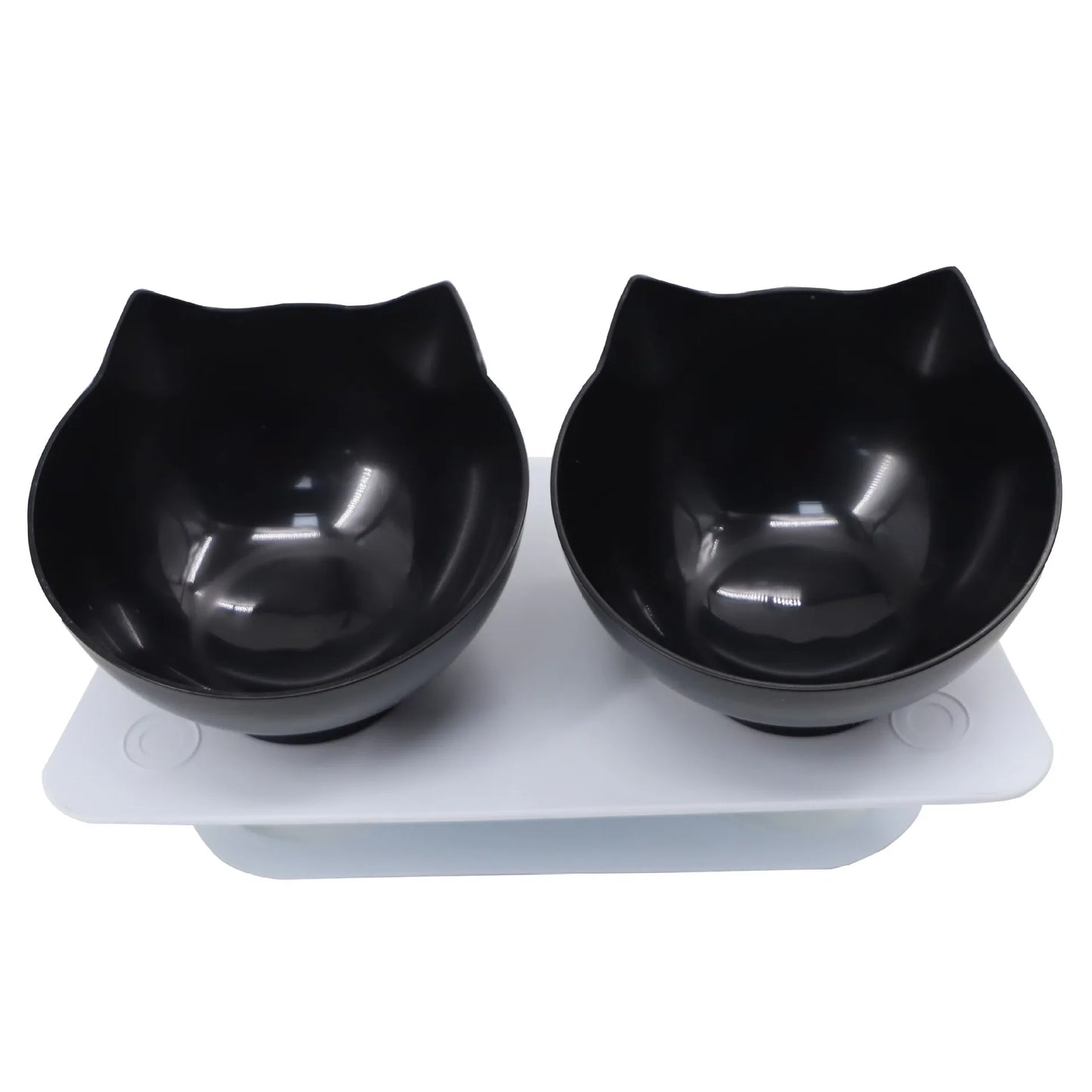 Double Pet Bowl with Stand – Non-Slip Food & Water Feeder for Dogs & Cats