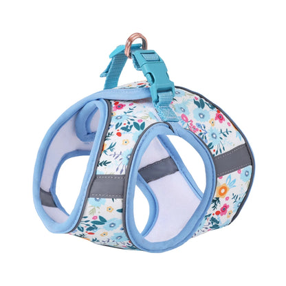 Adjustable Dog & Cat Harness Set – Soft Vest with Leash, Cute Design for Small Pets