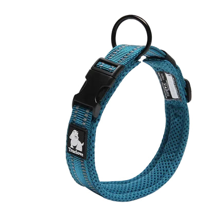 Truelove Reflective Dog Collar – Adjustable Padded Nylon Collar for All Breeds & Sizes