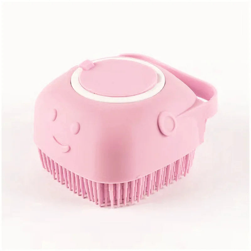 Silicone Pet Bath & Grooming Gloves – Soft Massage Brush for Dogs & Cats
