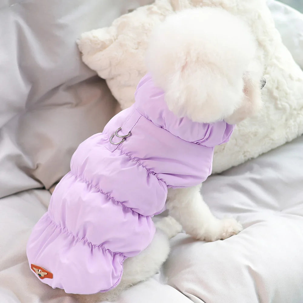 Warm Padded Dog Jacket – Soft Winter Coat for Small & Medium Dogs (Chihuahua, French Bulldog, Poodle)