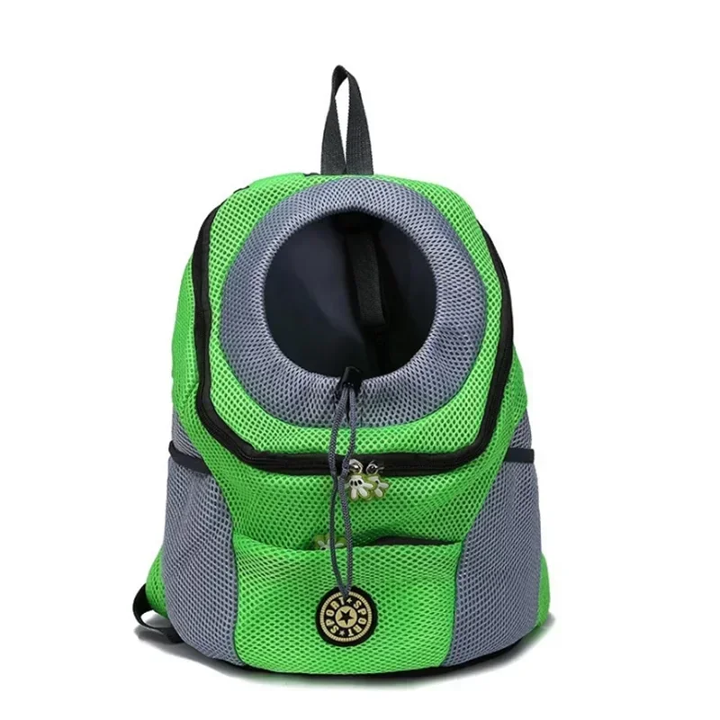 Breathable Pet Carrier Backpack – Adjustable Front Travel Bag with Reflective Strips for Dogs & Cats
