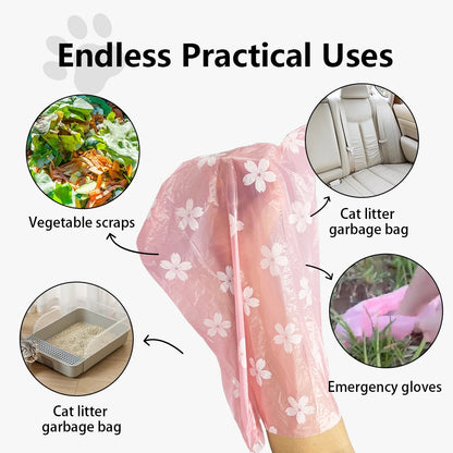 Eco-Friendly Dog Poop Bags with Dispenser – Thick, Leakproof & Floral Scented