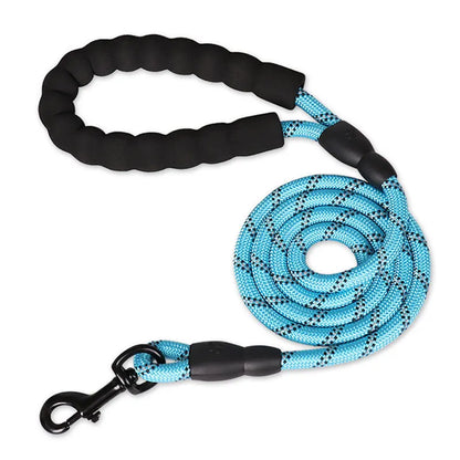 Heavy-Duty Reflective Dog Leash 150/200/300cm – Strong Anti-Pull Lead for Small & Large Dogs