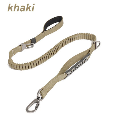 Multifunction Retractable Dog Leash – Reflective Nylon Lead with Car Safety Buckle