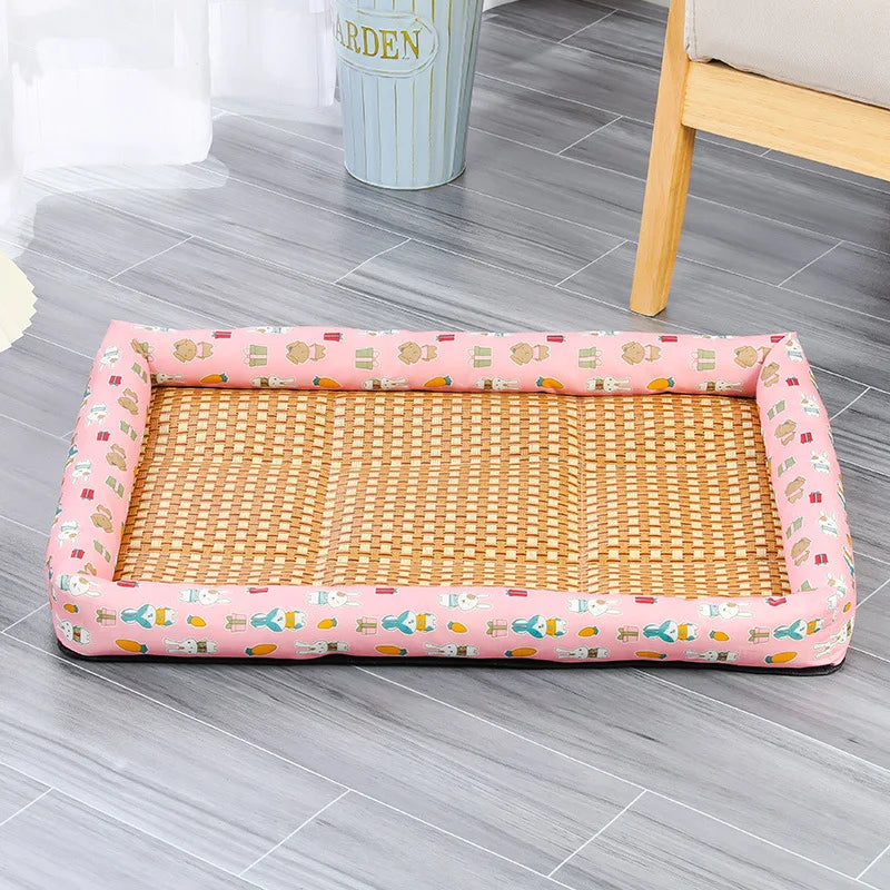 Cooling Pet Bed Mat for Dogs and Cats – Summer Ice Cushion, Comfortable & Wear-Resistant