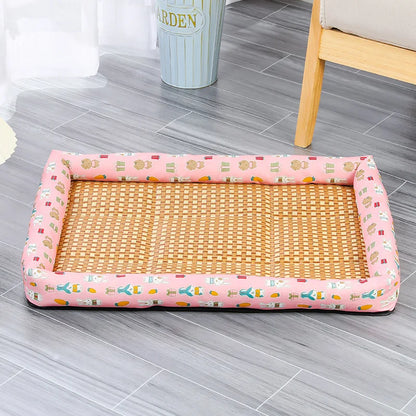 Cooling Pet Bed Mat for Dogs and Cats – Summer Ice Cushion, Comfortable & Wear-Resistant