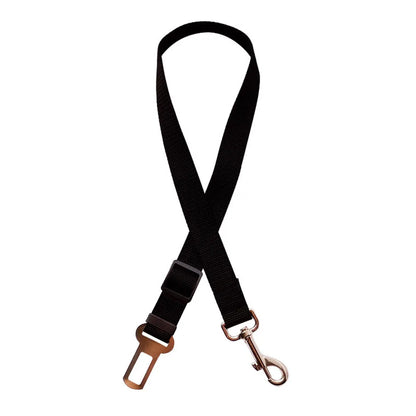 Adjustable Reflective Dog Car Seat Belt Harness – Elastic Shock-Absorbing Travel Safety Strap