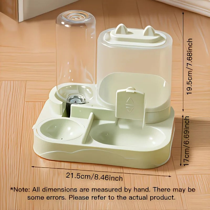 2-in-1 Pet Food & Water Dispenser – Travel Feeding Bowl for Dogs & Cats (No Battery Required)