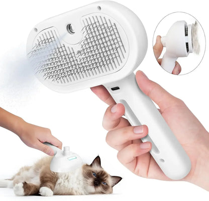Pet Spray Grooming Comb – Hair Removal Brush with Water Mist for Dogs & Cats