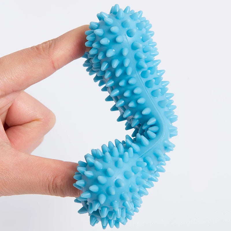TPR Knot Chew Toy for Small Dogs – Durable Bite-Resistant Dental Cleaning & Training Toy