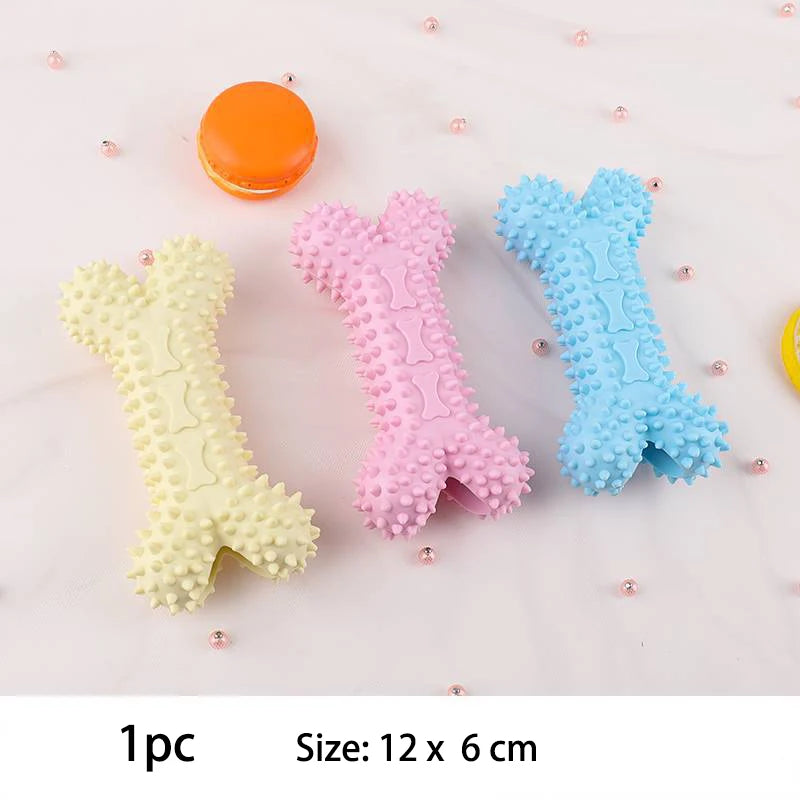TPR Knot Chew Toy for Small Dogs – Durable Bite-Resistant Dental Cleaning & Training Toy