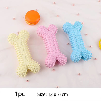 TPR Knot Chew Toy for Small Dogs – Durable Bite-Resistant Dental Cleaning & Training Toy