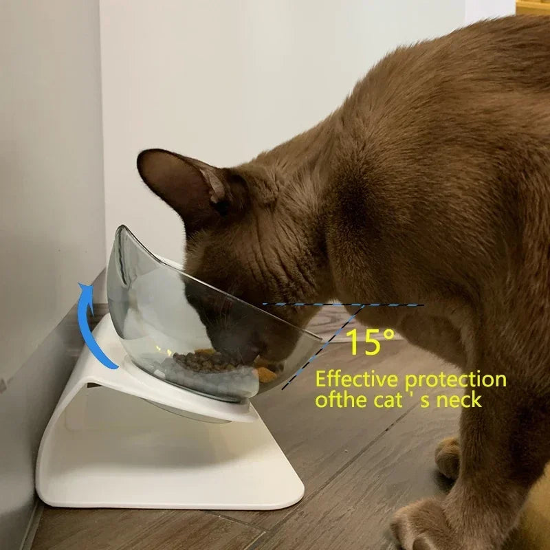 Double Pet Bowl with Stand – Non-Slip Food & Water Feeder for Dogs & Cats