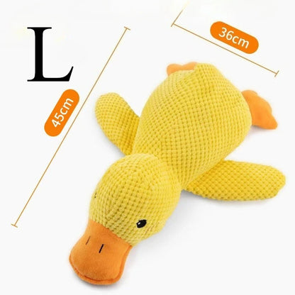 Sleeping Duck Plush Dog Toy – Squeaky Bite-Resistant Chew Toy for Small Dogs