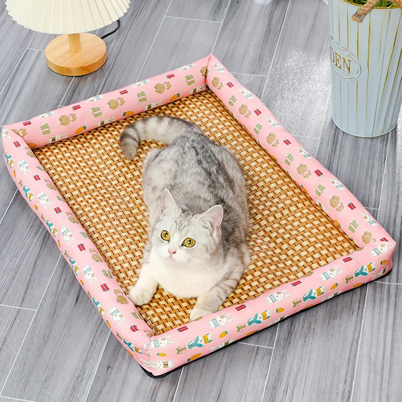 Cooling Pet Bed Mat for Dogs and Cats – Summer Ice Cushion, Comfortable & Wear-Resistant