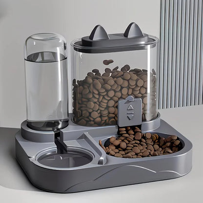 2-in-1 Pet Food & Water Dispenser – Travel Feeding Bowl for Dogs & Cats (No Battery Required)