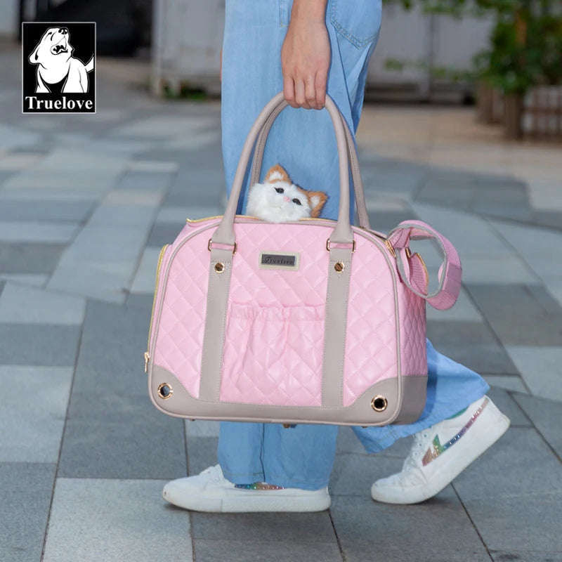 Truelove Breathable Pet Carrier Handbag – Stylish Travel Bag for Small Dogs & Medium Cats (TLX6971)