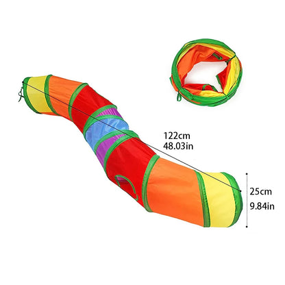 Foldable Cat Tunnel Toy – Interactive Play Tunnel for Kittens & Cats