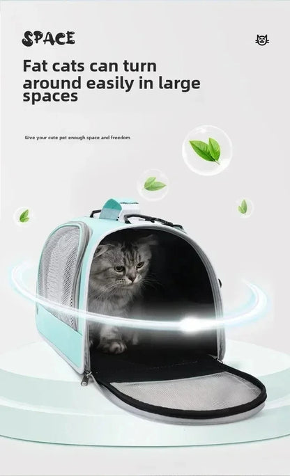 Breathable Pet Travel Bag – Portable Shoulder Carrier for Dogs & Cats, Summer Design