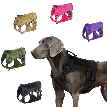 Tactical Dog Harness for Large Dogs – Heavy-Duty Anti-Slip Outdoor Walking Vest