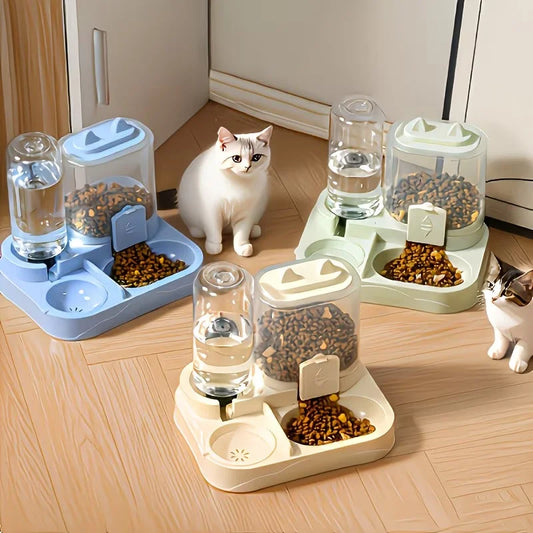 2-in-1 Pet Food & Water Dispenser – Travel Feeding Bowl for Dogs & Cats (No Battery Required)
