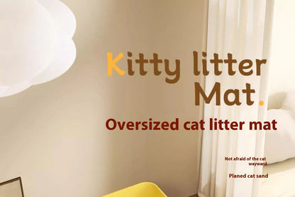Double-Layer Waterproof Cat Litter Mat – Non-Slip, Washable Floor Protector for Pets