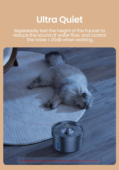 Stainless Steel Automatic Pet Water Fountain for Cats and Dogs, Smart Drinking Water Dispenser for Pets