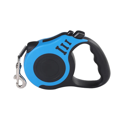 3m/5m Retractable Dog Leash – Durable Nylon Lead for Small, Medium & Large Dogs & Cats