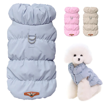Warm Padded Dog Jacket – Soft Winter Coat for Small & Medium Dogs (Chihuahua, French Bulldog, Poodle)