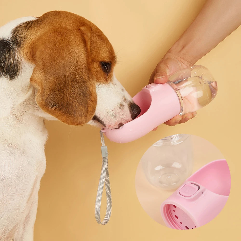 Portable Dog & Cat Water Bottle – Leakproof Travel Drinking Dispenser for Outdoor Pets